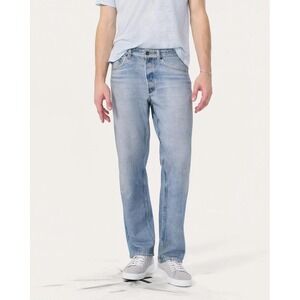 Rag & Bone Miramar Fit 4 Light Indigo Cotton Terry Trompe L'oeil Mens Pants